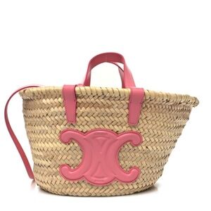 Raffia Calfskin Triomphe Teen Panier Lipstick